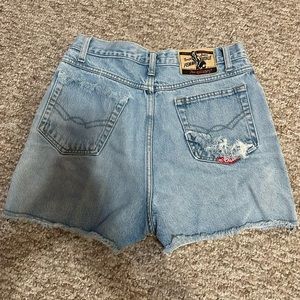 Tough jeans femme fatale denim shorts
